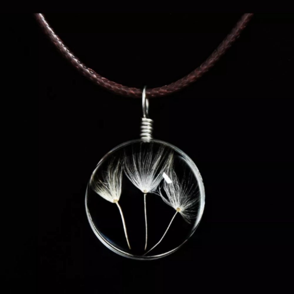 Dandelion bulb necklace